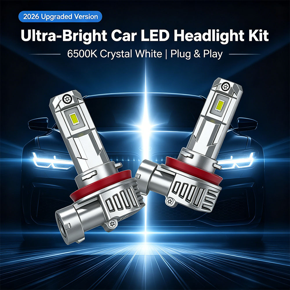 M6X Fanless 1:1 Size LED Headlight